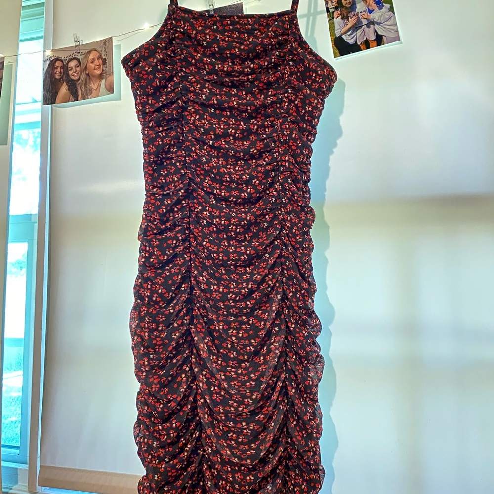Abercrombie & Fitch ruched mini dress